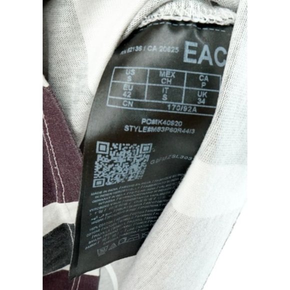 Guess Originals Shirt Men's Small Red Black Vertical‎ Striped Faded Short Sleeve - Picture 5 of 5